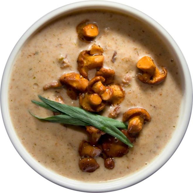 Cream of chanterelle (kantarellikeitto)