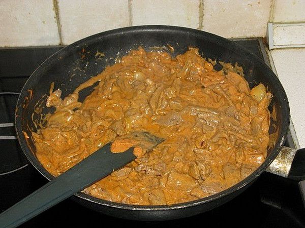 Beef stroganoff