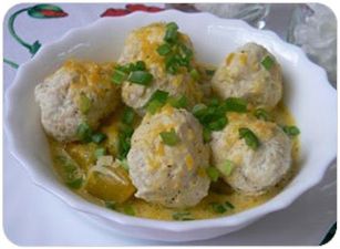 meat balls and pumpkin