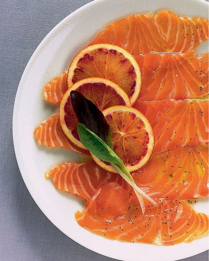 Salmon carpaccio