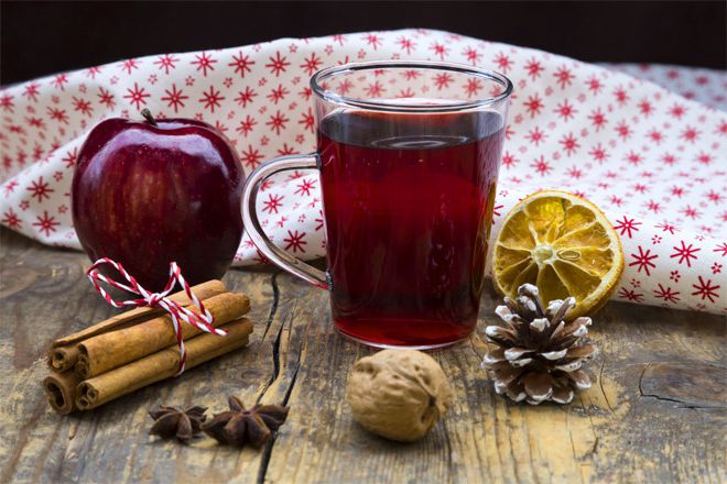 Mulled wine is soft