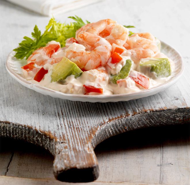 Shrimp in a creamy cject in multivarka