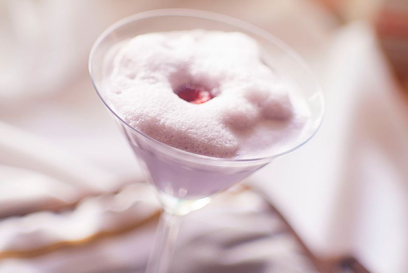 Cream - grape cocktail