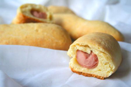 Sausage in the dough
