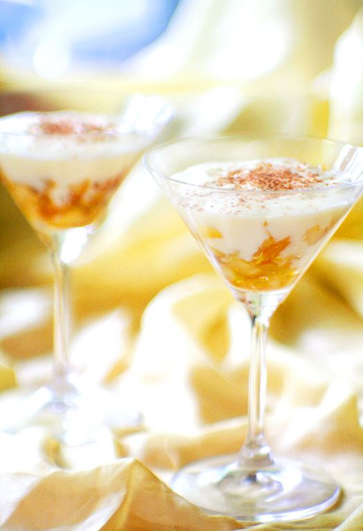 Apple risotto with yogurt