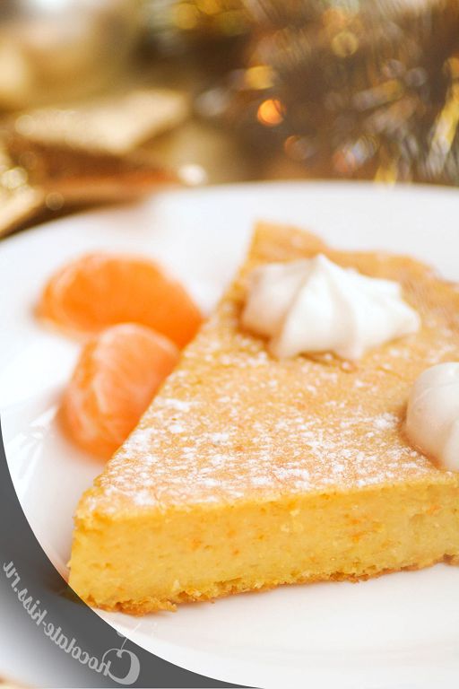 Christmas tangerine tart