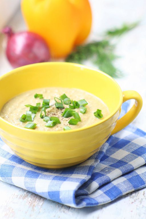 Soup Cream of zucchini and chicken liver