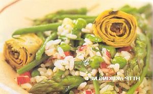 Italian rice salad with vegetables