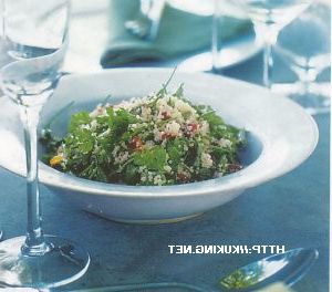 Italian salad with parsley