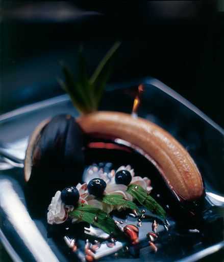Banana Thai-style wine sauce