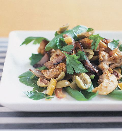 Spicy chicken with lemon dressing