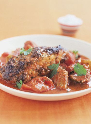 Fish sauce shermula with celery and tomatoes