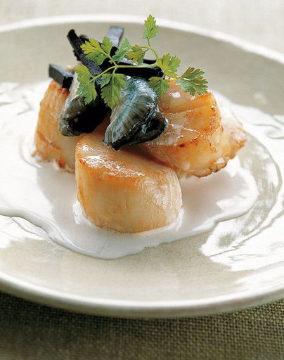 Oysters with truffles