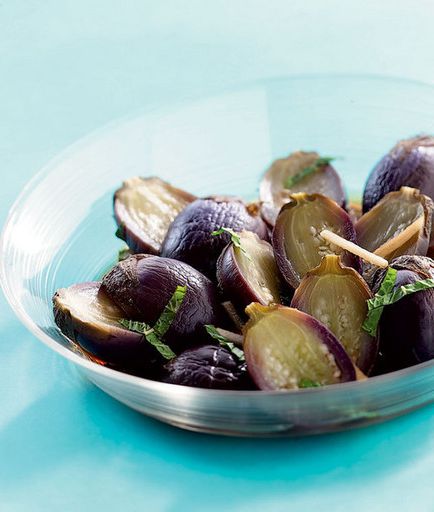 Eggplant with mint