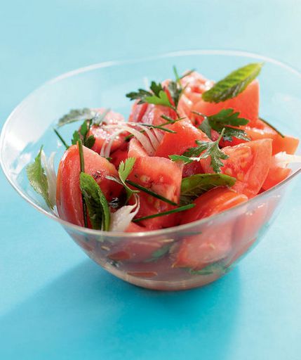 Tomatoes with herbs