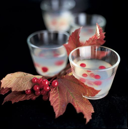 Jelly with vodka and berries
