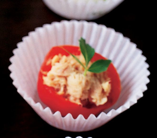 Pickled peppers stuffed with tuna