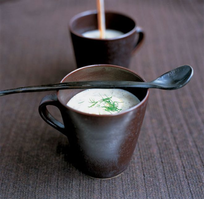 Mushroom soup with celery