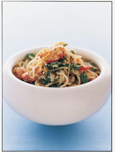 Spagettini with lemon and Parmesan
