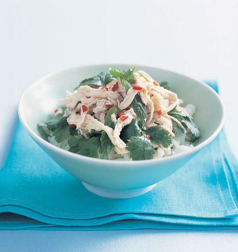 Chicken fillet with coriander and mint