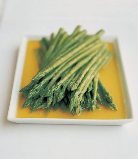 Asparagus in a flavored butter