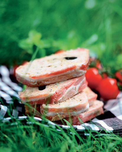 Terrine of pork with olives