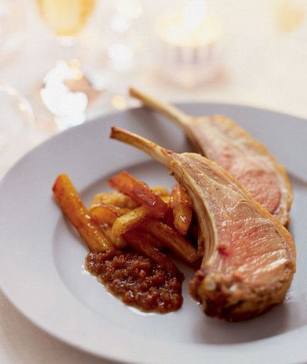 Rack of lamb with quince