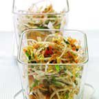 Spicy cabbage salad with mango