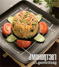 Com Rank tea - rice with vegetables