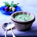 Cold vichyssoise parsley