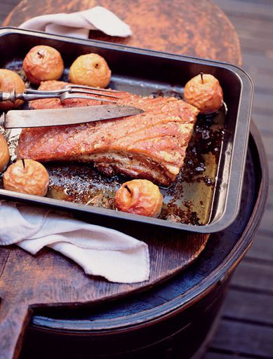 Pork stuffed with apples