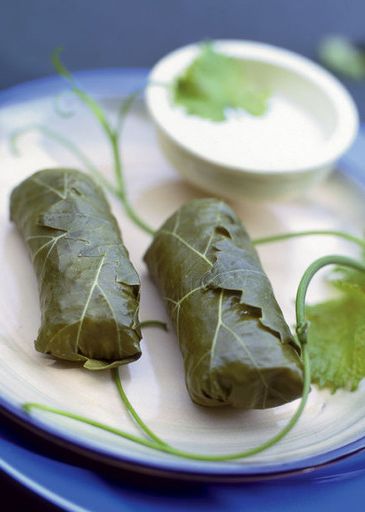 Grape leaves stuffed