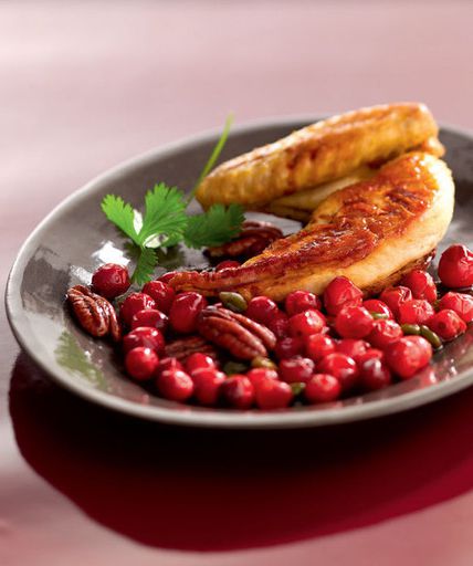 Chicken with cranberries