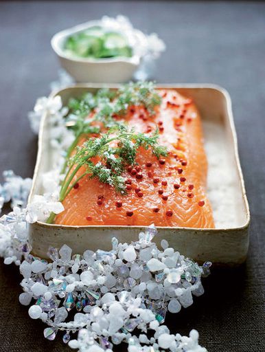 Marinated salmon