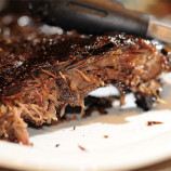 Beef ribs on the grill