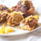 Pockets of pork with pineapple and cheese