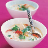 Chicken soup with coconut milk