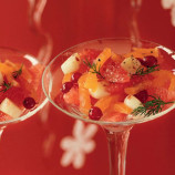 Salmon salad, scallops and Pomelo Salmon salad, scallops and Pomelo