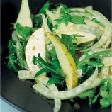 Salad of arugula, fennel, watercress and pears (the recipe Gordon Ramsay) Salad of arugula, fennel, watercress and pears (the recipe Gordon Ramsay)