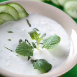 White gazpacho with grapes and cucumbers
