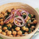 Chickpea salad with lemon dressing with parsley Chickpea salad with lemon dressing with parsley