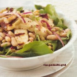 Halloumi salad with beans Halloumi salad with beans