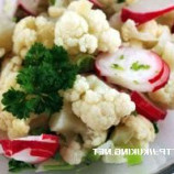 Cauliflower salad with radish Cauliflower salad with radish