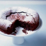 Chocolate cake in a rural Chocolate cake in a rural
