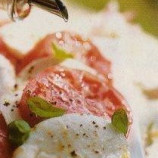 Salad with tomatoes and mozzarella Salad with tomatoes and mozzarella
