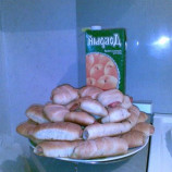 Bagels with sausage Bagels with sausage