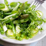 Green salad of asparagus and young zucchini and peas Green salad of asparagus and young zucchini and peas