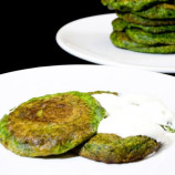 Pancakes with spinach and asparagus Pancakes with spinach and asparagus