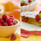 Pie of pears, raspberries and almonds Pie of pears, raspberries and almonds