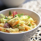 Rice salad with vegetables and yogurt dressing Rice salad with vegetables and yogurt dressing